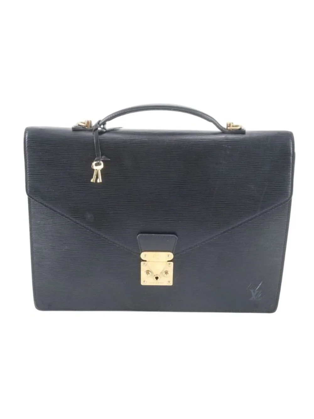 Louis Vuitton Epi Porte Document Man Bandouliere Leather Business Bag